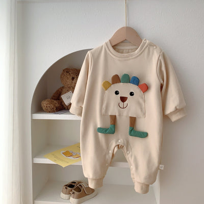 Pijama Enterizo Coreano para Bebé - Diseño Adorable para Gatear - Image 7