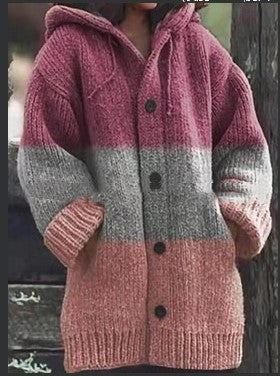 Cardigan Tejido a Juego de Colores Largo Medio para Mujer - Image 10