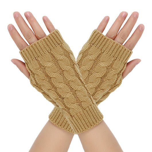 Guantes de Lana Cálidos con Dedos Abiertos para Hombre - Image 10