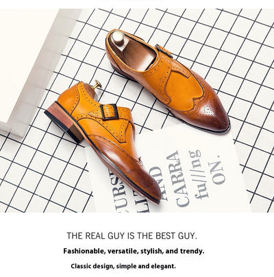 Zapatos de Cuero para Hombre con Bloques de Color - Tendencia Moderna - Image 19