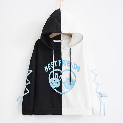 Sudadera con Capucha de Contraste Amplia y Versátil - Image 23