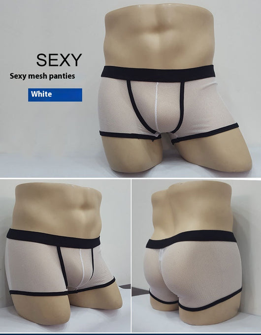 Bóxers Transparentes de Malla Cintura Baja para Hombre - Image 15