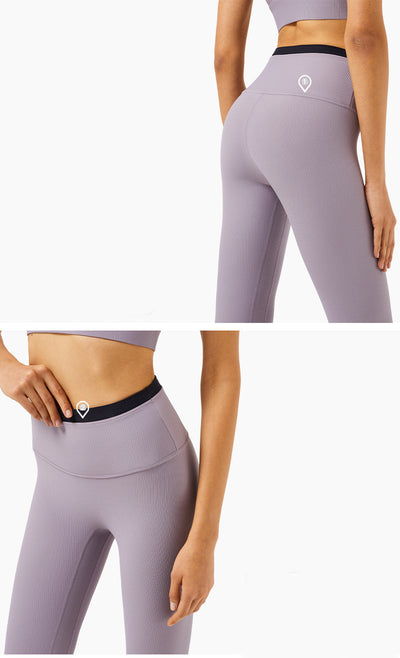 Pantalones Yoga Cintura Alta Ajustados con Detalles en Contraste - Image 22