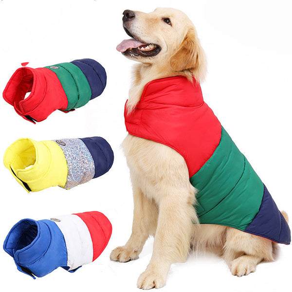 Abrigo Impermeable con Plumón para Mascotas - Invierno y Otoño