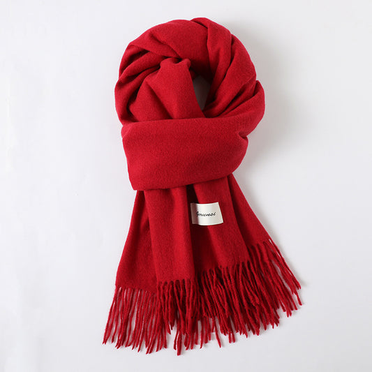 Pashmina Elegante con Borlas - Abrigo Artificial Cashmere Suave y Cálido - Image 2