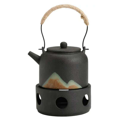 Juego de Té Japonés con Calentador de Cerámica - Image 7