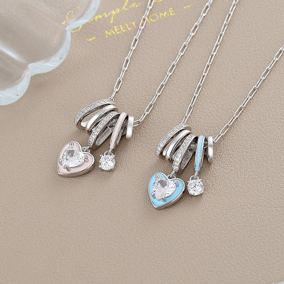 Pulsera de Plata S925 con Cuentas de Esmalte Aurora y Piedras de Caramelo de la Suerte