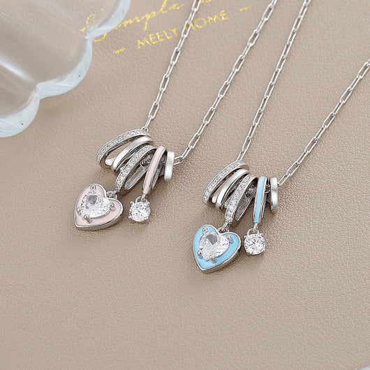 Pulsera de Plata S925 con Cuentas de Esmalte Aurora y Piedras de Caramelo de la Suerte