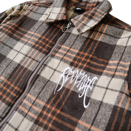 Chaqueta Camisa Cuadriculada con Bordados y Cierre - Image 12