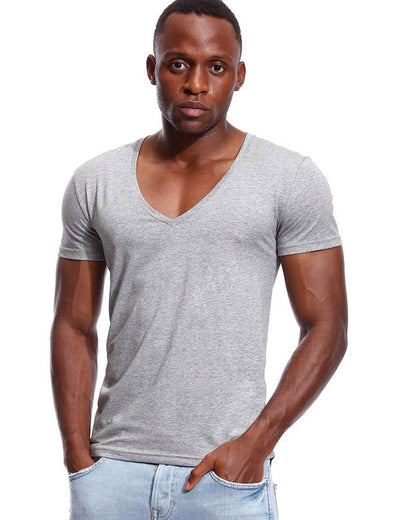 Playera Escote Profundo para Hombre - Cuello en V Amplio - Image 4