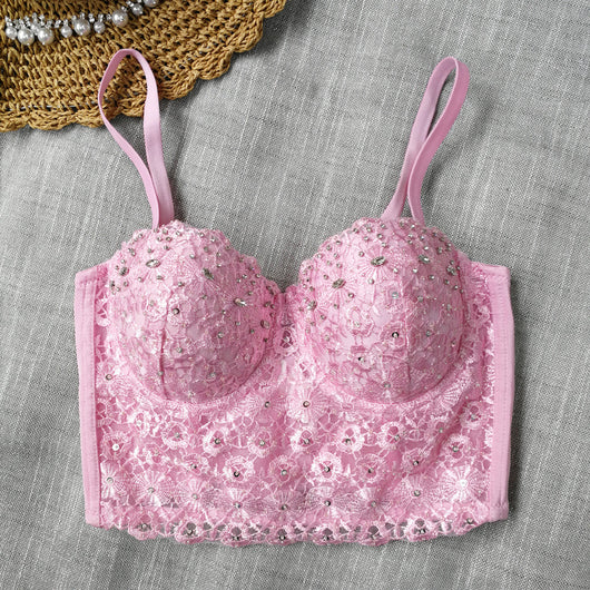 Camiseta de Encaje con Tirantes Finos para Mujer - Image 4
