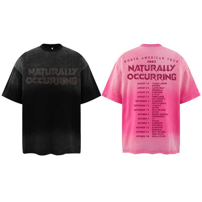 Camiseta Retro Vintage Estampado Degradado con Letras Desgastadas para Hombre - Image 11