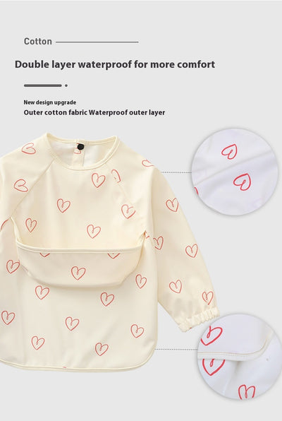 Babero Infantil de Manga Larga con Bolsillo - Protección Total para la Comida - Image 18