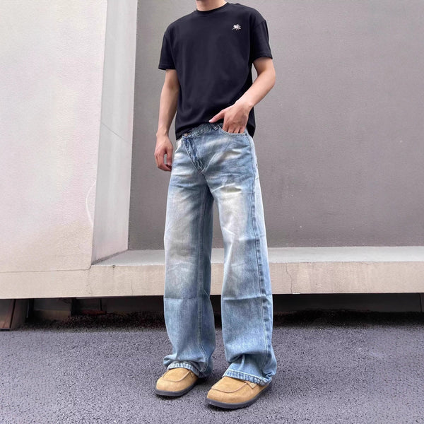 Jeans Vintage Desgastados para Hombre