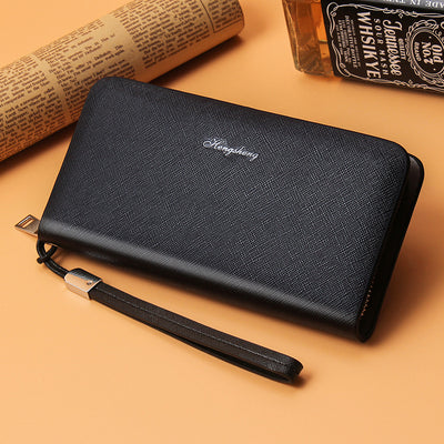 Cartera Larga para Hombre con Múltiples Compartimentos - Clutch de Gran Capacidad - Image 2