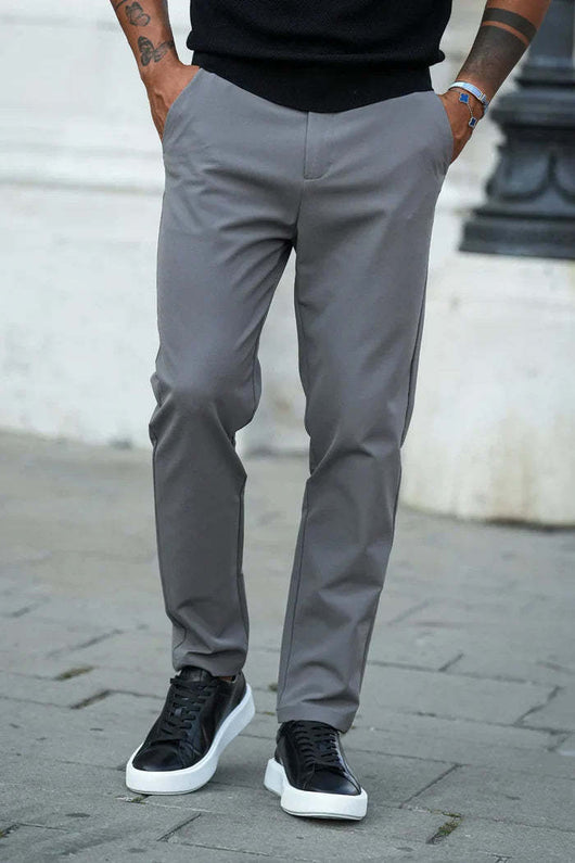 Pantalones de Vestir Casuales Lisos para Hombre - Multiusos Ejecutivos - Image 15