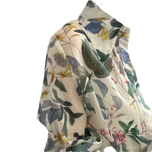 Camisa Suelta con Solapa Estampada - Transpirable para Primavera y Verano - Image 11