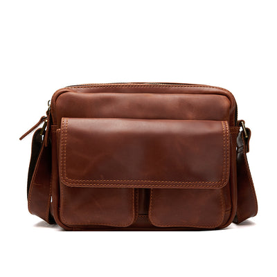 Bolsa Mensajera de Cuero para Hombre - Estilo Casual y Profesional - Image 2