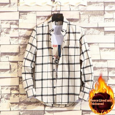 Camisa de Cuadros Casual para Hombre - Manga Larga Otoño Invierno - Image 6