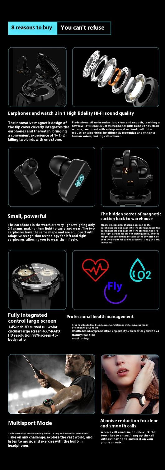 Reloj Inteligente con Monitor de Salud y Llamadas Bluetooth - Image 18