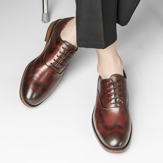 Zapatos Formales Hombre Estilo Británico Retro Pulido