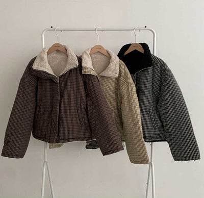 Abrigo Reversible de Algodón para Mujer - Doble Cara Cálido - Image 33