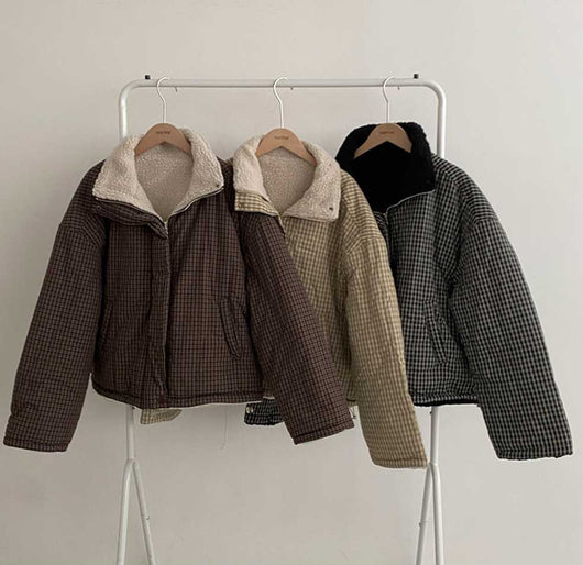 Abrigo Reversible de Algodón para Mujer - Doble Cara Cálido - Image 33