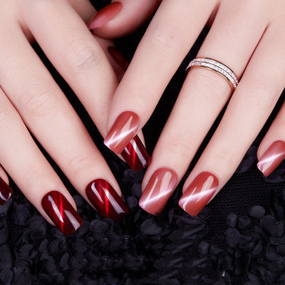 Extensiones de Gel Felino Rojo Llama - Image 12