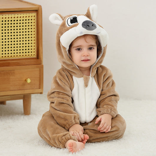 Pijama Enterizo de Franela con Diseño Animal para Bebé - Image 6