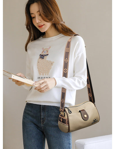 Bolso Bandolera de Cuero Minimalista Retro para Mujer - Image 17