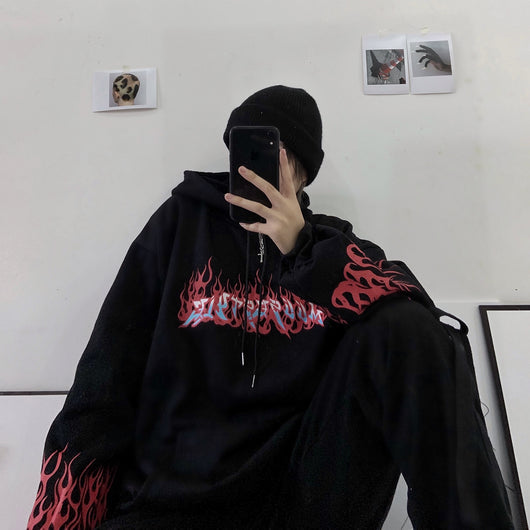 Sudadera Mujer Otoño Estampado Fuego Flamenco - Image 7