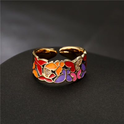 Anillo Mariposa de Cobre con Circones Micro Incrustados - Diseño Elegante para Mujer - Image 10
