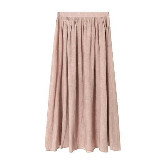 Falda Plisada Tencel Lino Efecto Desteñido con Volumen - Elegancia Moderna para Mujer - Image 6