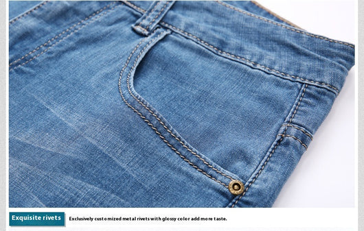 Shorts de Mezclilla Holgados con Máximo Estiramiento para Hombre - Image 17