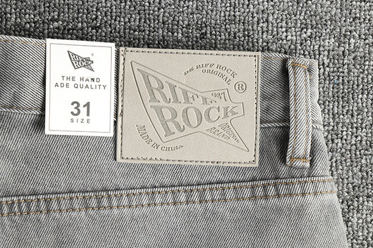 Jeans Gris Cemento Desgastado Estilo Retro para Hombre - Image 12
