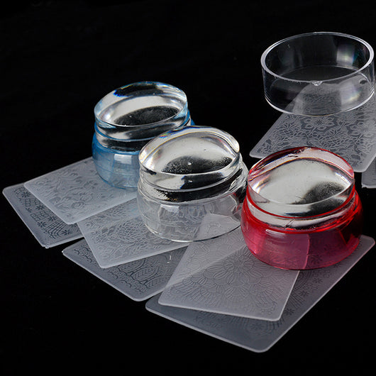 Sello de Transferencia para Uñas Transparente Tricolor - Image 10