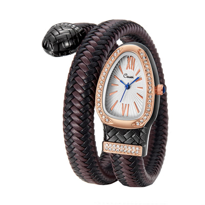 Reloj de Moda con Correa de Cuero y Diamantes - Image 7