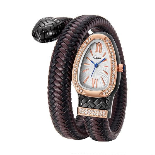 Reloj de Moda con Correa de Cuero y Diamantes - Image 7