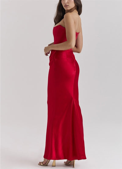 Vestido Largo Tubo Escotado Elegante para Fiestas y Eventos - Image 19