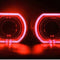Luz Roja 100 Mm Carcasa Plateada