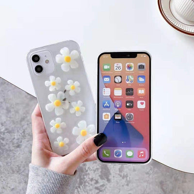 Funda iPhone 13 Pro con Diseño de Margarita en Resina Epóxica - Protección Transparente - Image 8