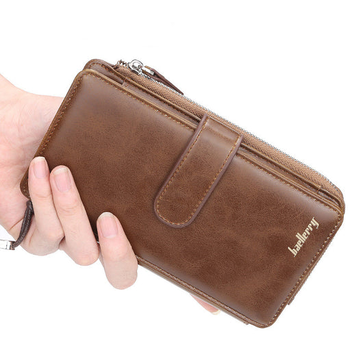 Billetera Retro Multifuncional con Cierre Largo - Clutch Europeo Moderno - Image 6