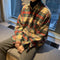 Camisa Cuadros Manga Larga Estilo Casual Moderno