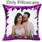 Purple OnlyWhite Back Pillowcase