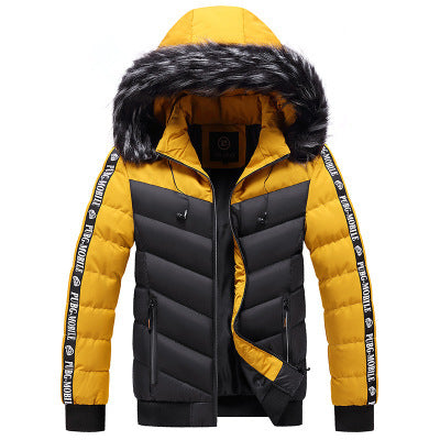 Chaqueta Acolchada con Capucha para Hombre - Algodón Grueso y Cálido - Image 11