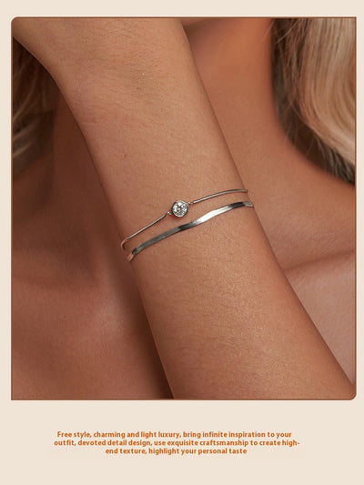 Pulsera de Moissanita Brillante Doble Capa 50 Puntos - Image 7