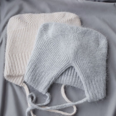 Gorro Tejido Cálido con Orejas de Gato - Pelaje de Conejo Suave - Image 4