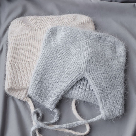 Gorro Tejido Cálido con Orejas de Gato - Pelaje de Conejo Suave - Image 4