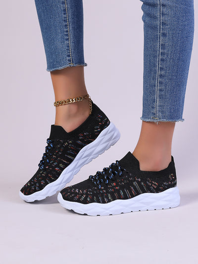 Zapatos Deportivos Tejidos para Mujer Talla Grande - Comodidad y Estilo - Image 3