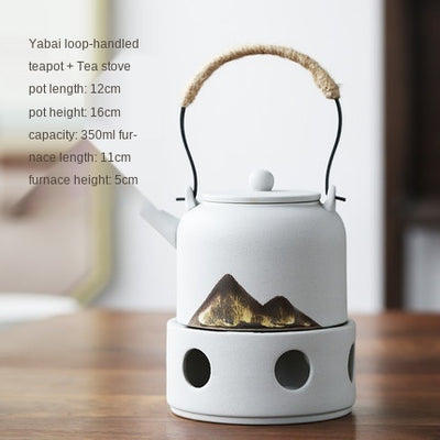 Juego de Té Japonés con Calentador de Cerámica - Image 5